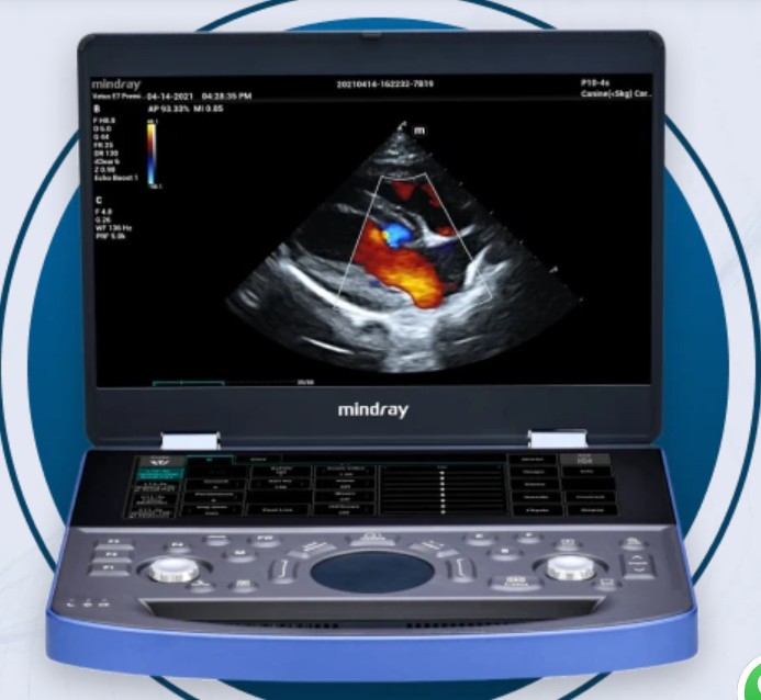 Mindray Vetus E7 Portable Veterinary Ultrasound Machine