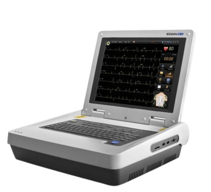 Edan SE-18 ECG Machine Premium 18 Channel Electrocardiograph Touch Screen Alphanumeric Keyboard Digital EKG