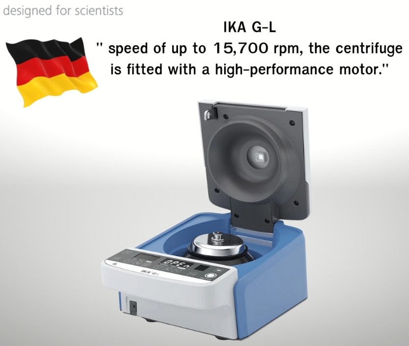 IKA GL Midi Laboratory Centrifuge 15700 rpm High-Speed Microcentrifuge for DNA RNA Separation