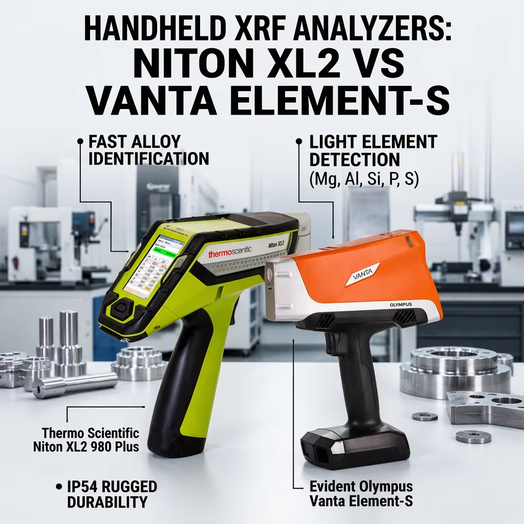 Thermo Scientific Niton XL2 980 PLUS XRF Analyzer VS Olympus / Evident Vanta Element-S